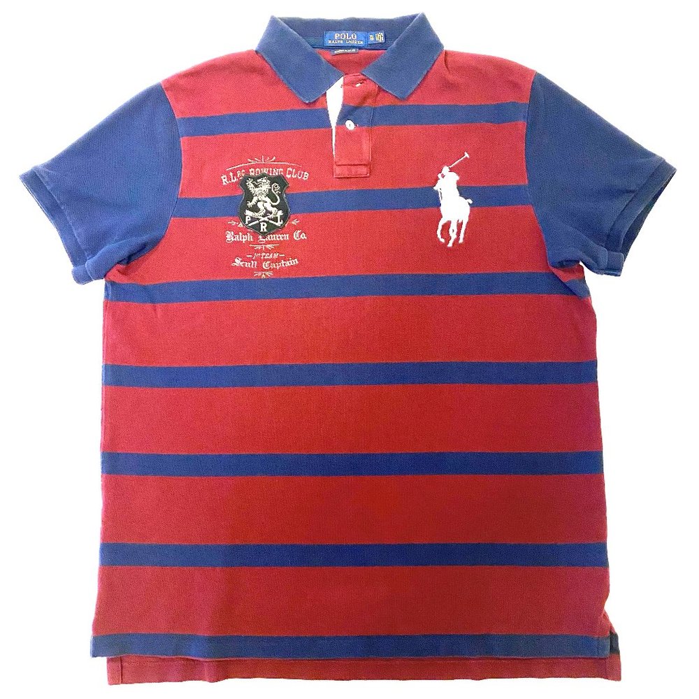 Men Polo Ralph Lauren BIG PONY Mesh Polo Shirt